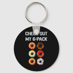 Bekijk mijn Six Pack Donut Gym Humor T-shirt Funny Sleutelhanger