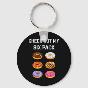 Bekijk mijn Six Pack Donut Gym Humor T-shirt Funny Sleutelhanger