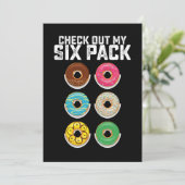 Bekijk mijn Six Pack Donut Gym Workout Fitness Kaart (Staand voorkant)