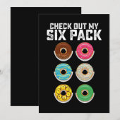 Bekijk mijn Six Pack Donut Gym Workout Fitness Kaart (Voorkant / Achterkant)