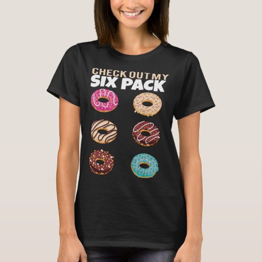 Bekijk mijn Six Pack Donut Gym Zomervakantie T-shirt (Voorkant)