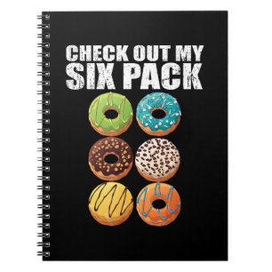 Bekijk Mijn Six Pack Donut T-shirt - Grappig Gymsh Notitieboek