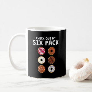 Bekijk mijn 'Six Pack Funny Donut Fitness' Koffiemok