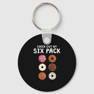 Bekijk mijn 'Six Pack Funny Donut Fitness' Sleutelhanger