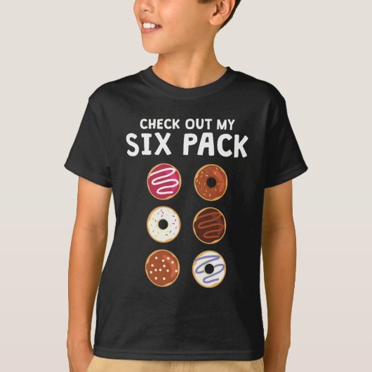 Bekijk mijn 'Six Pack Funny Donut Fitness' T-shirt (Voorkant)
