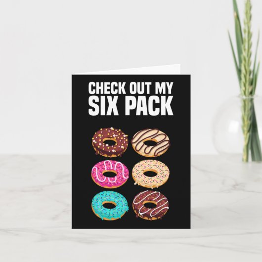 Bekijk mijn Six Pack Strength Gym Funny Bodybuild Kaart (Voorkant)