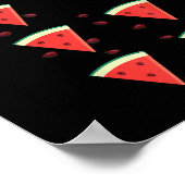 Bekijk mijn Six Pack Watermelon Fun Melon Shirt Poster (Hoek)