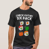 Bekijk mijn Six Pack Workout Sushi Gym T-shirt (Voorkant)