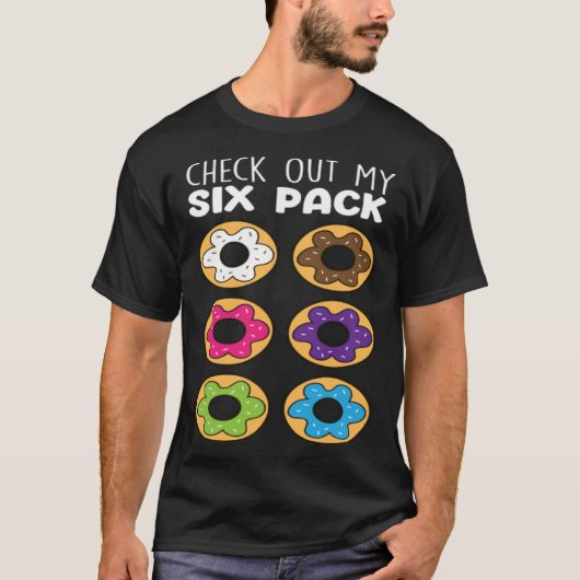 Bekijk mijn sixpack  Donut Eten   Donuts T-shirt (Voorkant)