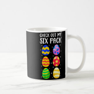 Bekijk mijn sixpack grap Pasen ei buikspieren work Koffiemok
