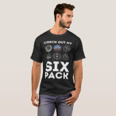 Bekijk mijn sixpack luchtvaartpiloot t-shirt (Voorkant volledig)