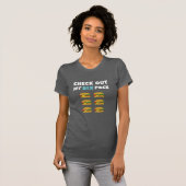 Bekijk mijn sixpack... van hamburgers t-shirt (Voorkant volledig)