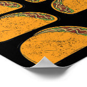 Bekijk mijn zes 6-pack met taco's voor grappige Ci Poster (Hoek)