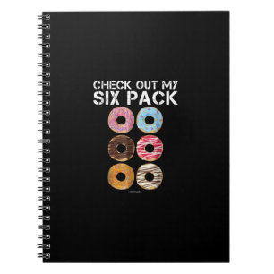 Bekijk mijn zes-pak donut - grappige gym notitieboek