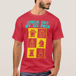 Bekijk mijn zes-pak-kaas voor schaakplaat t-shirt