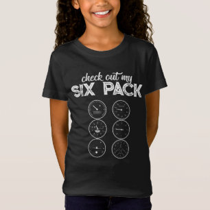 Bekijk mijn zes-pakket-piloot-luchtvaartgeldschiet t-shirt