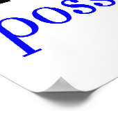 Bekijk mogelijkheden blauw poster (Hoek)