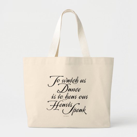 Bekijk ons Dance Grote Tote Bag (Voorkant)