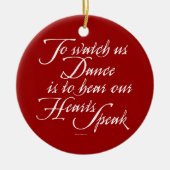 Bekijk ons Dance Keramisch Ornament (Voorkant)