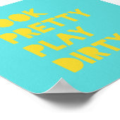 Bekijk   Play Dirty Funny Quote Art Prints Blauwgr (Hoek)