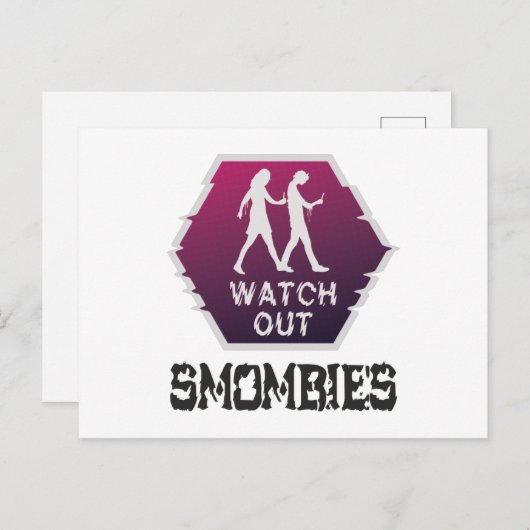 Bekijk Smombies Briefkaart (Voorkant / Achterkant)