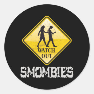 Bekijk Smombies Ronde Sticker