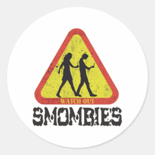 Bekijk Smombies Ronde Sticker