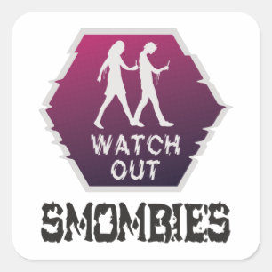 Bekijk Smombies Vierkante Sticker