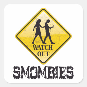 Bekijk Smombies Vierkante Sticker