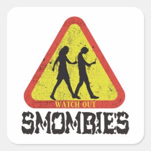 Bekijk Smombies Vierkante Sticker
