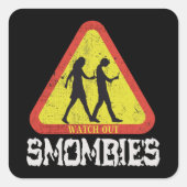 Bekijk Smombies Vierkante Sticker (Voorkant)