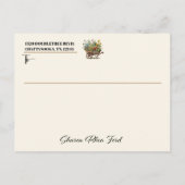 Bekijk terug - Floral Rustic Gardening Briefkaart (Achterkant)