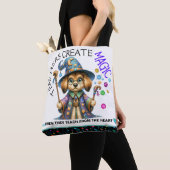 Bekijk terug - Gepersonaliseerd Teacher Canvas tas (Dichtbij)