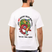 Bekijk terug - HOT PEPPER TACO HUMOR T-shirt (Achterkant)