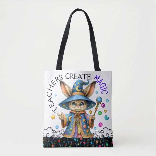 Bekijk terug - Versie 2 - Gepersonaliseerd Teacher Tote Bag (Voorkant)