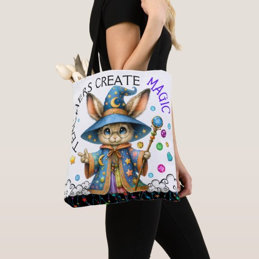 Bekijk terug - Versie 2 - Gepersonaliseerd Teacher Tote Bag (Dichtbij)