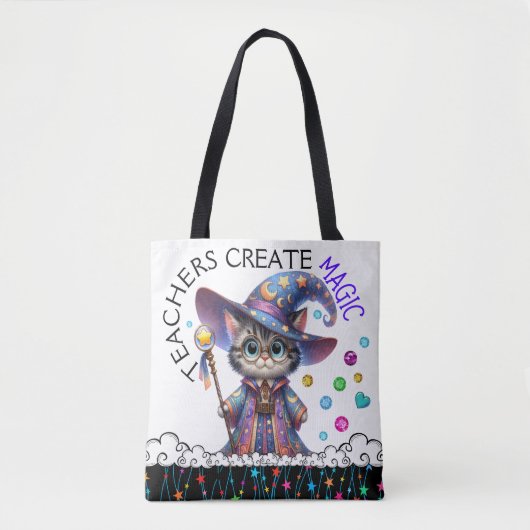 Bekijk terug - Versie 2 - Gepersonaliseerd Teacher Tote Bag (Voorkant)