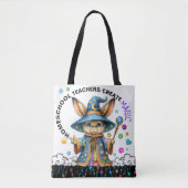 Bekijk terug - Versie 2 - Gepersonaliseerd Teacher Tote Bag (Voorkant)