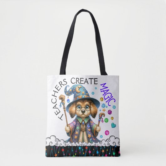 Bekijk terug - Versie 2 - Gepersonaliseerd Teacher Tote Bag (Voorkant)