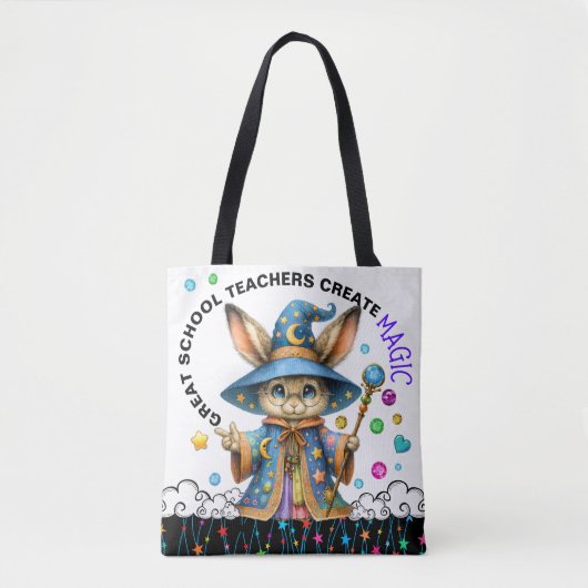 Bekijk terug - Versie 2 - Gepersonaliseerd Teacher Tote Bag (Voorkant)