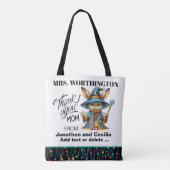 Bekijk terug - Versie 2 - Gepersonaliseerd Teacher Tote Bag (Achterkant)