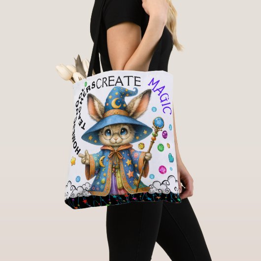 Bekijk terug - Versie 2 - Gepersonaliseerd Teacher Tote Bag (Dichtbij)