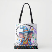 Bekijk terug - Versie 2 - Gepersonaliseerd Teacher Tote Bag (Voorkant)