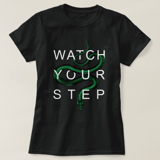 Bekijk uw stap groene slang t-shirt (Design voorkant)