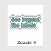 Bekijk verder dan de labels Blauwgroen Neurodivers (Vel)