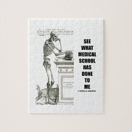 Bekijk wat de medische school mij heeft aangedaan  legpuzzel (Verticaal)