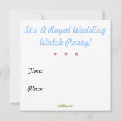 Bekijk William en Kate Stropdas The Knot Invitatio Kaart (Achterkant)