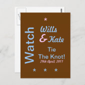 Bekijk Wills en Kate Stropdassen het knoop Briefka Briefkaart (Voorkant / Achterkant)