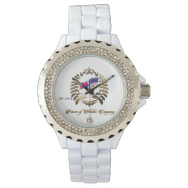 Bekijk Women's Prince of Whales White Emaille Horloge