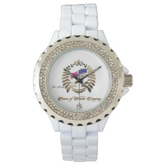 Bekijk Women's Prince of Whales White Emaille Horloge